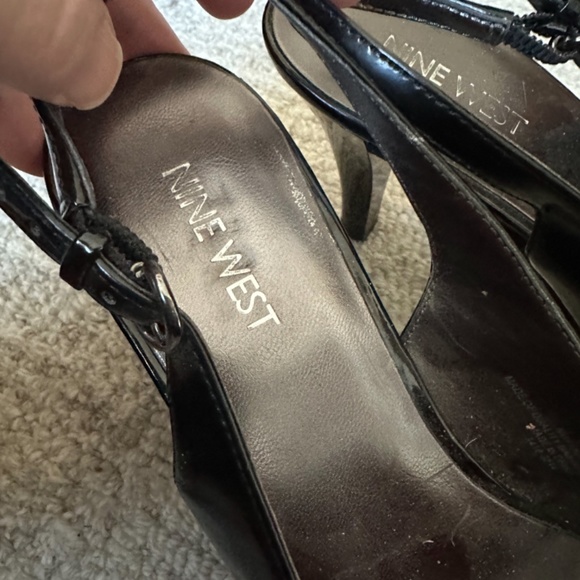 Nine West Black Patton Leather Heels - Picture 4 of 5
